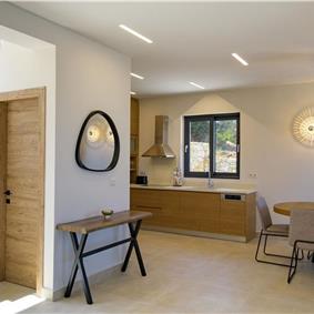  3 bedroom stone villa with pool & seaview, near Acharavi, sleeps 6